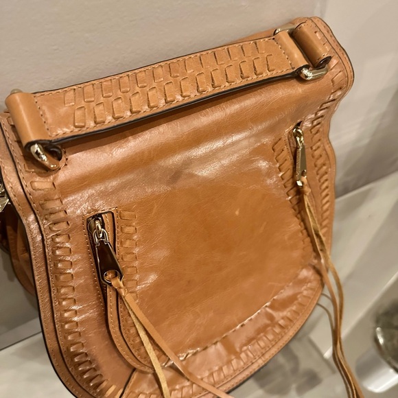 Beautiful Rebecca Minkoff Tan Leather Vanity Shoulder Crossbody Bag - Picture 10 of 11